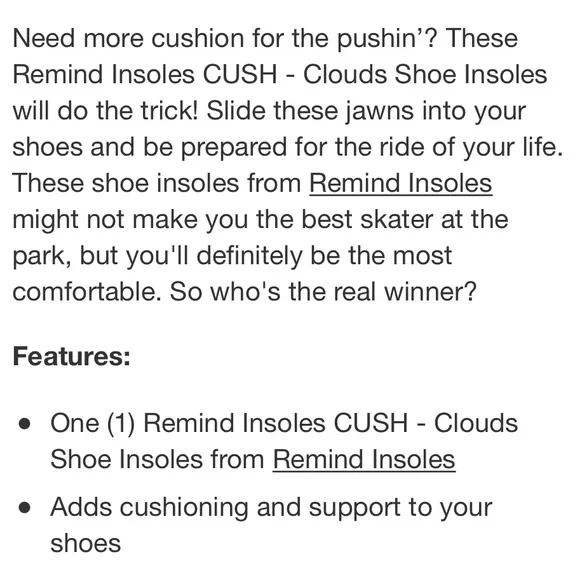 REMIND INSOLES CUSH CLOUDS - Picture 7 of 13